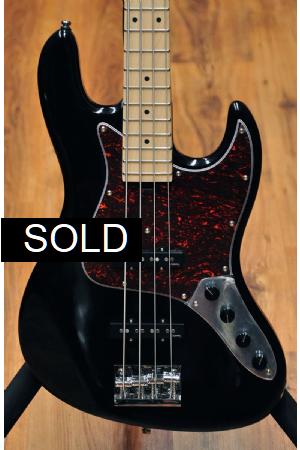 Sadowsky MetroExpress 21 Fret Vintage JJ Maple 4 Solid Black High Polish Sadowsky MetroExpress 21 Fret Vintage JJ Maple 4 Solid Black High Polish